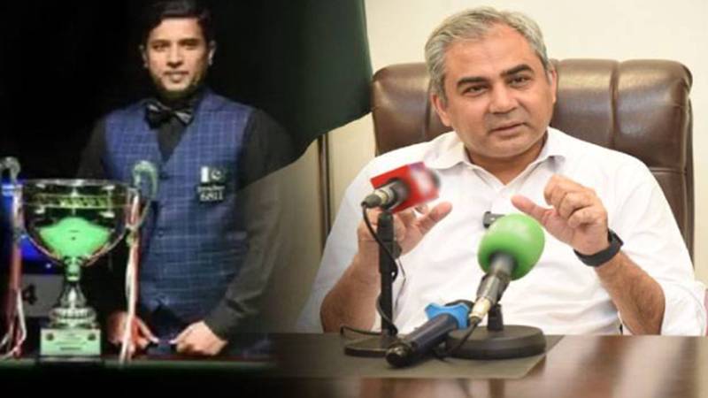 چیئرمین پی سی بی محسن نقوی کی محمد آصف کو تیسری عالمی سنوکر چیمپئن شپ جیتنے پر مبارکباد