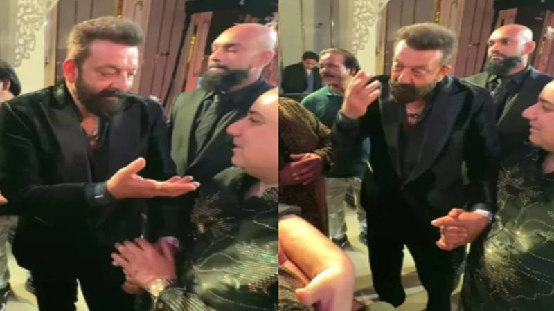 راحت فتح علی خان اور سنجے دت کی دبئی کنسرٹ میں ملاقات، ویڈیو وائرل