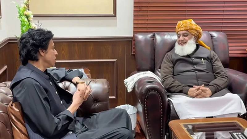 سینیٹر فیصل واوڈا نے مولانا فضل الرحمان سے ملاقات کی