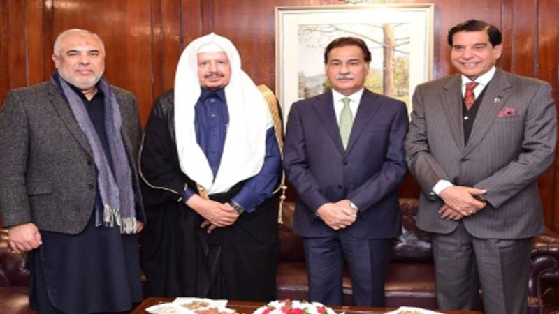 سعودی شوریٰ کونسل کے چیئرمین کا پاکستان پارلیمنٹ ہاؤس کا دورہ، تعلقات مستحکم کرنے پر تبادلہ خیال