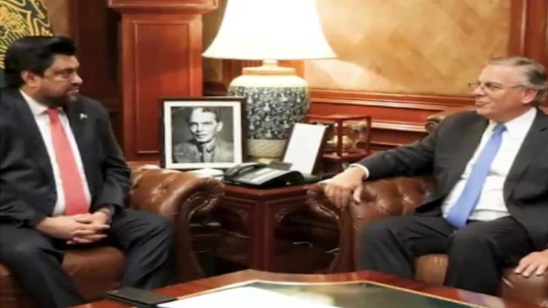 گورنر سندھ کامران ٹیسوری اور امریکی سفیر ڈونلڈ بلوم کی ملاقات، تعلقات مضبوط بنانے پر اتفاق