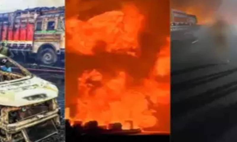 بھارت: گیس ٹینکر دھماکے میں جھلس کر ایک شخص ہلاک، لوگ ویڈیوز بناتے رہے