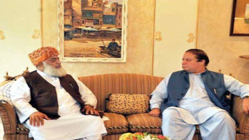 مولانا فضل الرحمٰن کا نواز شریف کو پوتے کی شادی پر مبارکباد