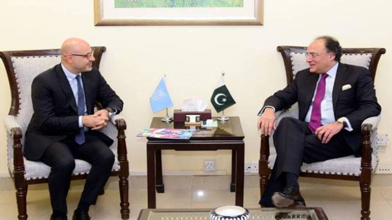 وزیر خزانہ اور یو این ڈی پی نمائندے کی ملاقات، ترقیاتی منصوبوں پر بات چیت