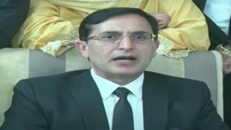 علی امین نے کے پی میں پارٹی صدارت چھوڑنے کی درخواست عمران خان سے خود کی تھی: بیرسٹر گوہر