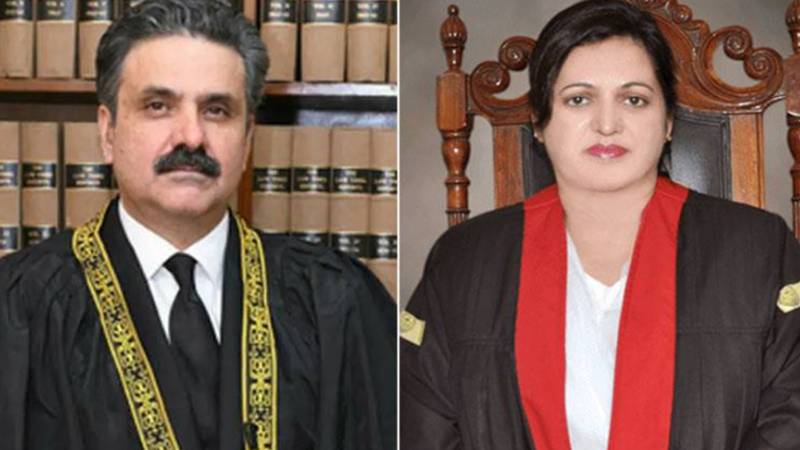 چیف جسٹس یحییٰ آفریدی اور چیف جسٹس لاہور ہائیکورٹ عالیہ نیلم کی ملاقات