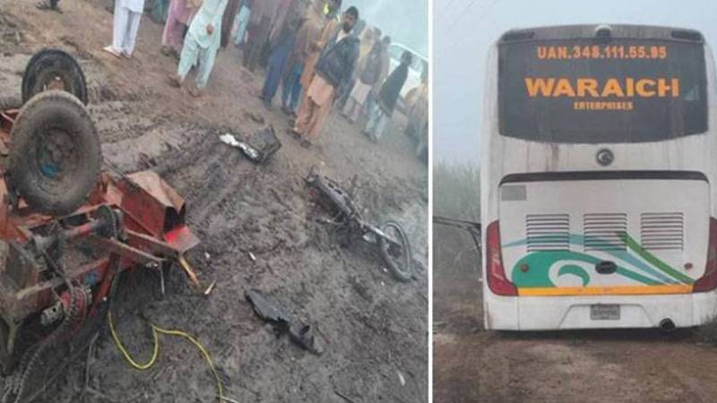 ظاہر پیر اور کراچی میں ٹریفک حادثات، 4 جاں بحق، 16 زخمی