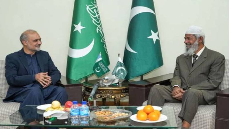 ڈاکٹر ذاکر نائیک کی منصورہ آمد، امیر جماعت اسلامی حافظ نعیم الرحمٰن سے ملاقات
