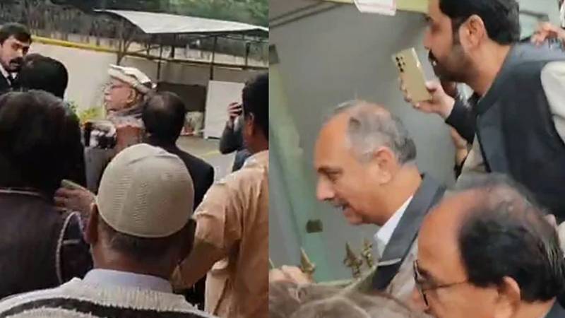 اپوزیشن رہنماؤں کا قومی کانفرنس کے لیے ہوٹل میں زبردستی داخلہ