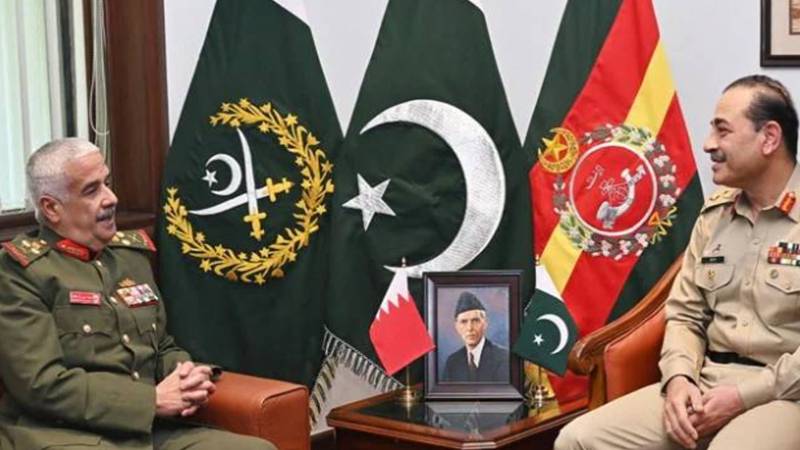 آرمی چیف جنرل عاصم منیر سے بحرین نیشنل گارڈ کے کمانڈر کی ملاقات