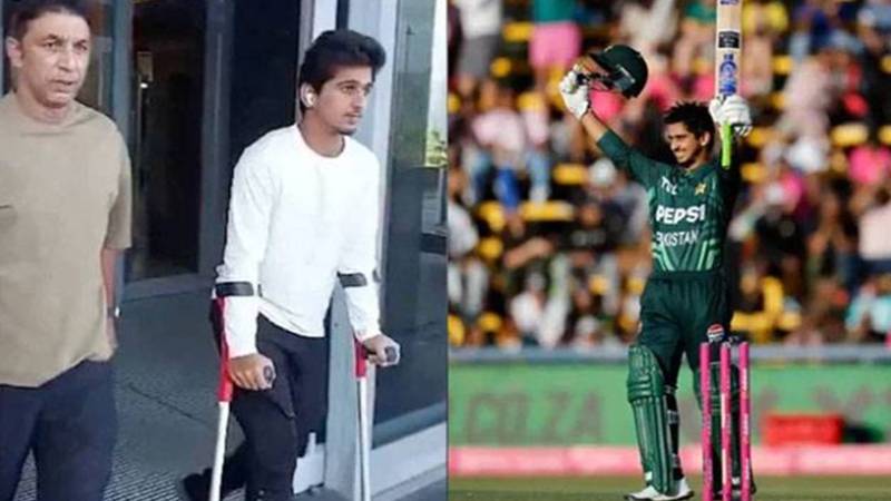صائم ایوب فٹنس ٹیسٹ کے لیے لاہور پہنچ گئے