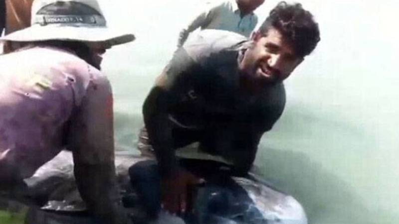 اورماڑہ بلوچستان کے ساحل پر پھنسنے والی نایاب ڈولفن کو بچا کر سمندر میں واپس چھوڑ دیا گیا