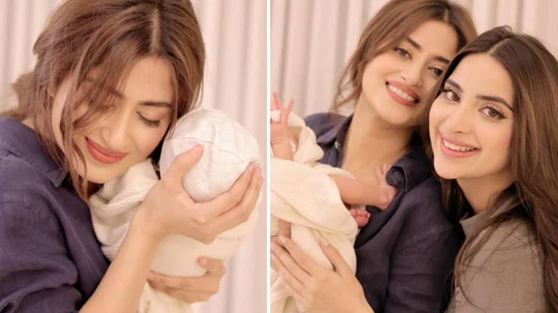 سجل علی اور صبور علی کی ملاقات، بہنوں اور بھانجی کے ساتھ خوبصورت لمحے