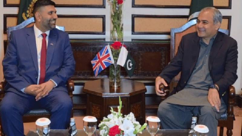 پاکستان برطانیہ کے ساتھ باہمی مفاد کے شعبوں میں تعاون کو مزید مستحکم کرنے کا خواہاں ہے: محسن نقوی