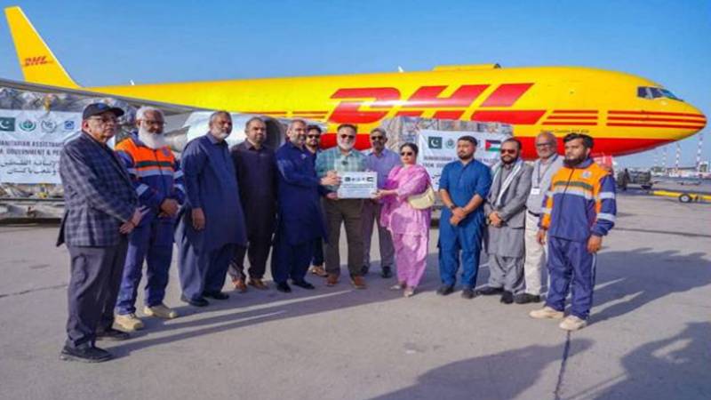 الخدمت فاؤنڈیشن کی جانب سے غزہ کے لیے 26 ویں امدادی کھیپ اردن پہنچ گئی