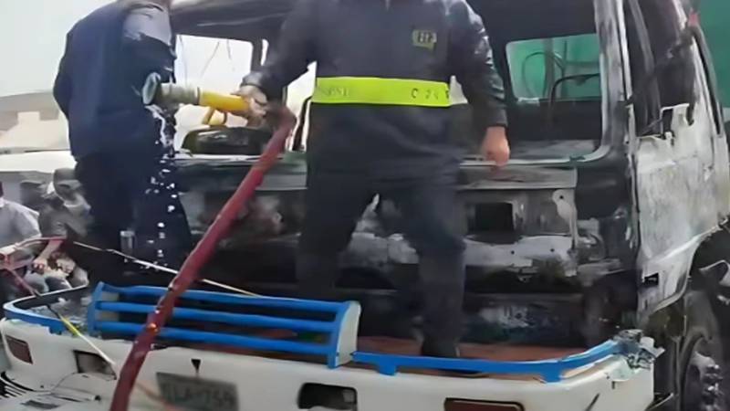 کورنگی کراسنگ کے قریب واٹر ٹینکر کی زد میں آکر خاتون جاں بحق
