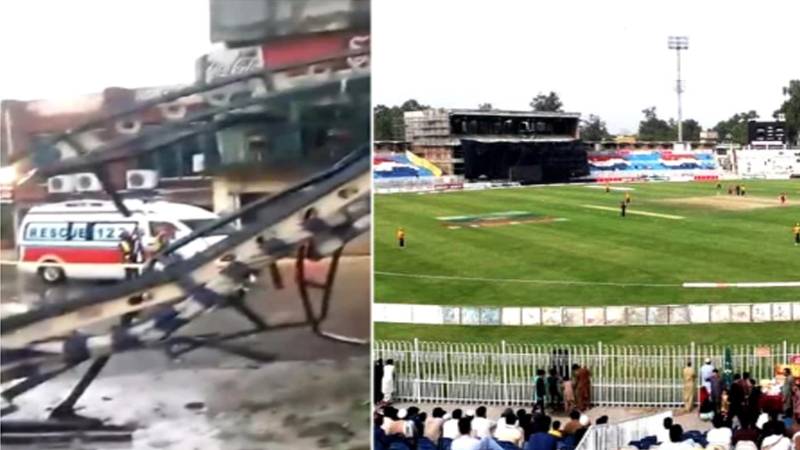 میچ سے قبل راولپنڈی کرکٹ اسٹیڈیم کے قریب پاک فوج نے بھارتی ڈرون مار گرایا