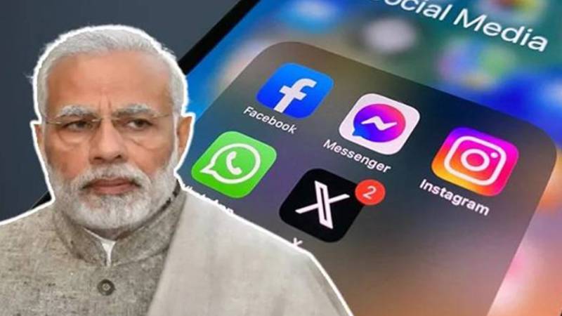بھارت کی جانب سے 8,000 سے زائد سوشل میڈیا اکاؤنٹس کی بندش کا حکم