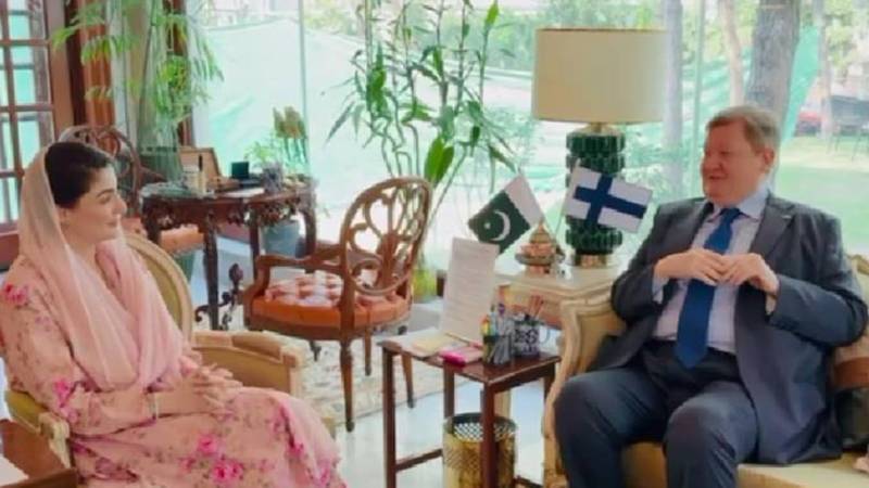 مریم نواز اور فن لینڈ کے سفیر کی ملاقات، دوطرفہ تعاون کے فروغ پر اتفاق