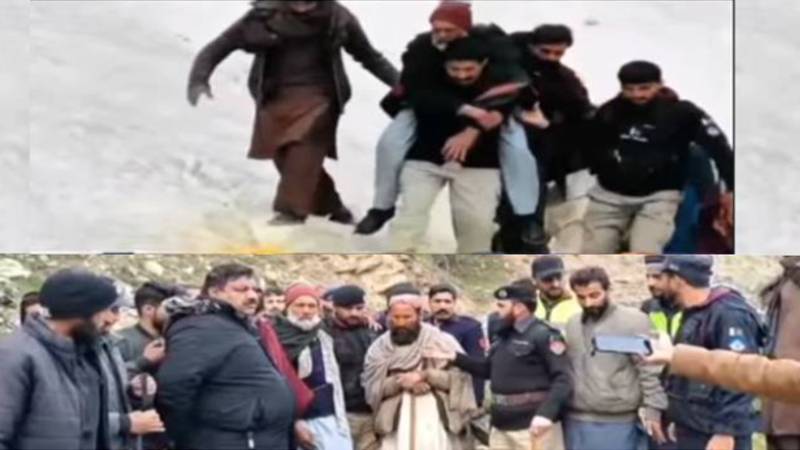 مانسہرہ: نوری ٹاپ پر پھنسے 8 افراد ریسکیو، 22 افراد کا قافلہ مشکلات کا شکار