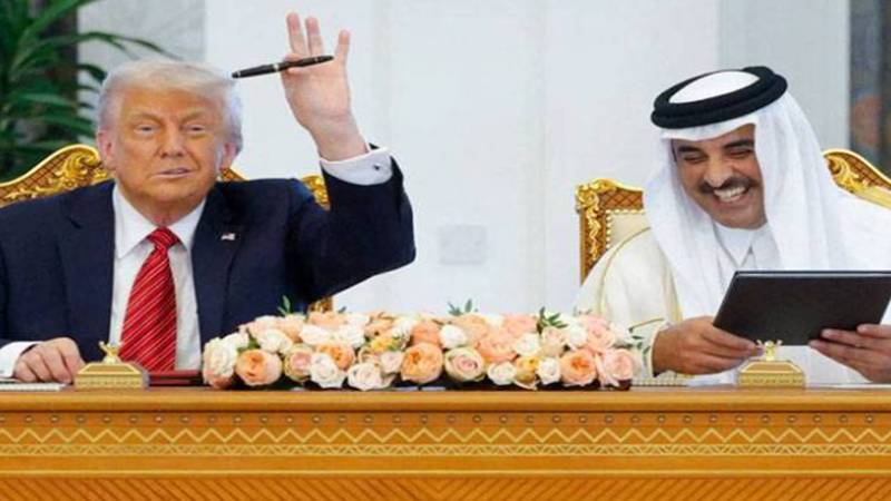 صدر ڈونلڈ ٹرمپ کا دورہ قطر، تجارتی اور دفاعی معاہدوں پر دستخط