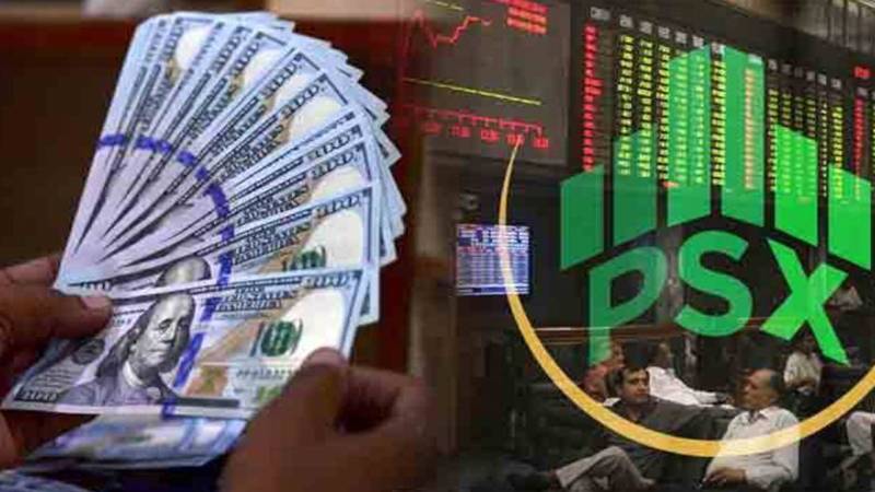 پاکستان اسٹاک ایکسچینج میں زبردست تیزی، 100 انڈیکس میں 500 سے زائد پوائنٹس کا اضافہ، ڈالر کی قیمت میں کمی