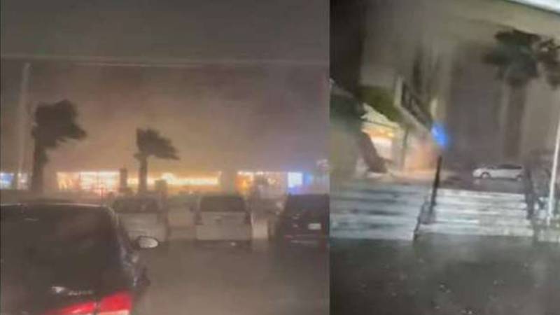 طوفانی بارش اور ژالہ باری سے دن میں رات کا سماں، تیز ہواؤں نے نظام زندگی درہم برہم کر دیا