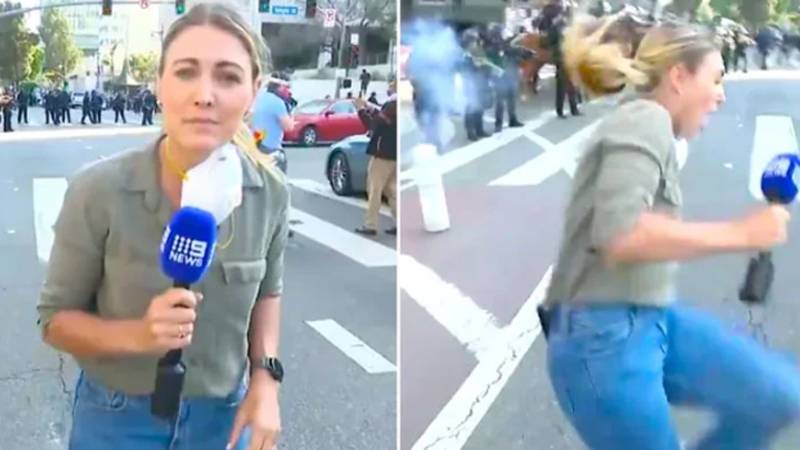 لاس اینجلس: مظاہروں کی رپورٹنگ کے دوران آسٹریلوی صحافی ربڑ کی گولی سے زخمی