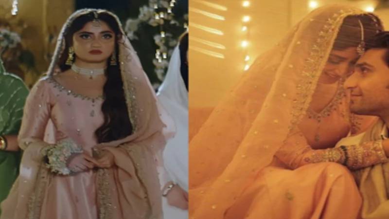 سجل علی کو منگنی کا جوڑا دوبارہ پہننے پر تنقید، سوشل میڈیا پر نئی بحث چھڑ گئی