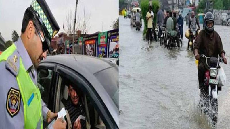 لاہور میں بارش کے دوران ٹریفک متاثر، سی ٹی او نے وارڈنز کو فوری امداد اور شہری رہنمائی کی ہدایات جاری کر دیں