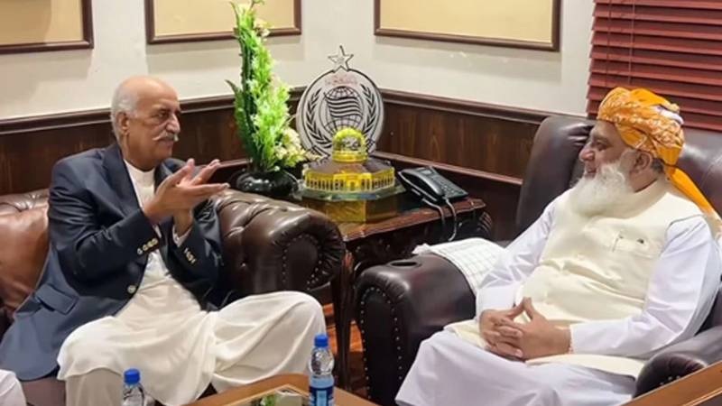 پیپلز پارٹی وفد کی مولانا فضل الرحمان سے ملاقات، خیبر پختونخوا میں سینیٹ الیکشن پر مشاورت
