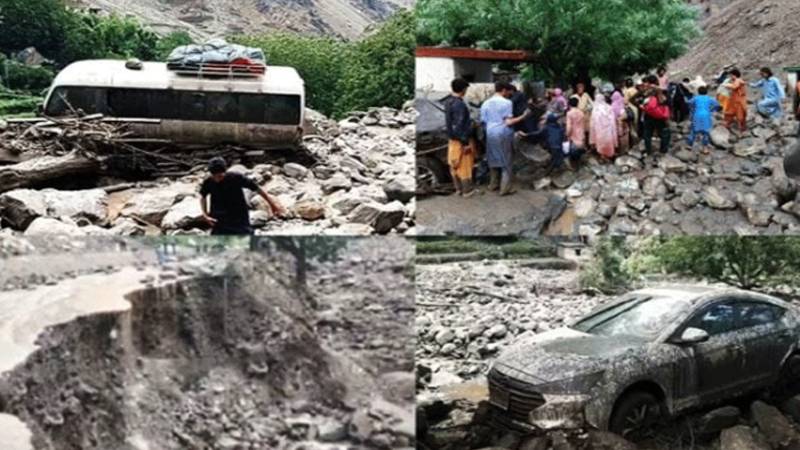 گلگت میں کلاؤڈ برسٹ کی تباہی، سیلاب اور لینڈ سلائیڈنگ سے درجنوں سیاح محصور 