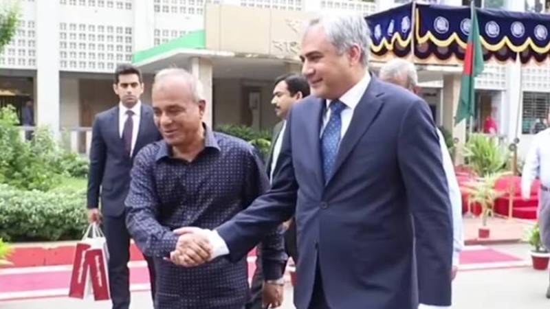 محسن نقوی کا بنگلہ دیش کا دورہ، کھیل، تعلیم، سولر انرجی اور نادرا سسٹم پر باہمی تعاون پر اتفاق