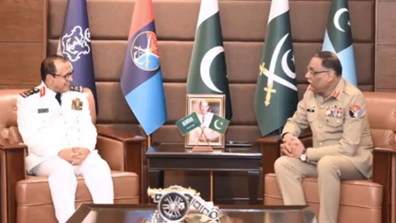 سعودی بحریہ کے سربراہ کا راولپنڈی میں جوائنٹ اسٹاف ہیڈکوارٹرز کا دورہ، جنرل ساحر شمشاد مرزا سے ملاقات