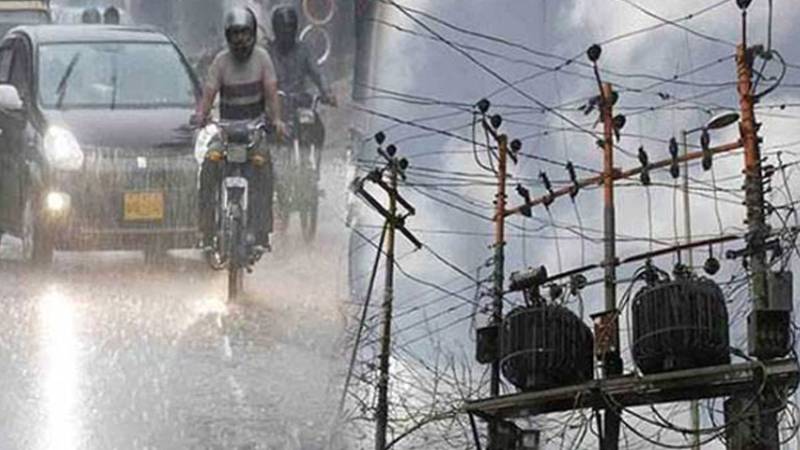 لاہور میں بارش سے بجلی کا نظام متاثر، 65 سے زائد فیڈرز ٹرپ کر گئے