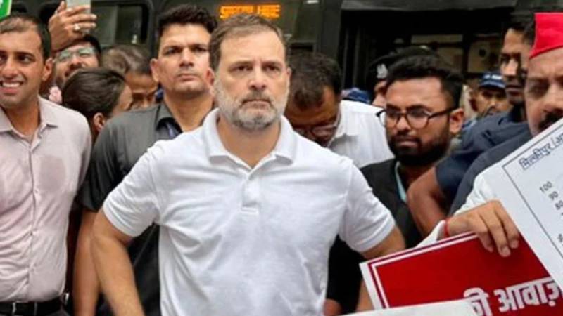 یہ جنگ سیاست نہیں، جمہوریت کے تحفظ کی ہے:راہول گاندھی