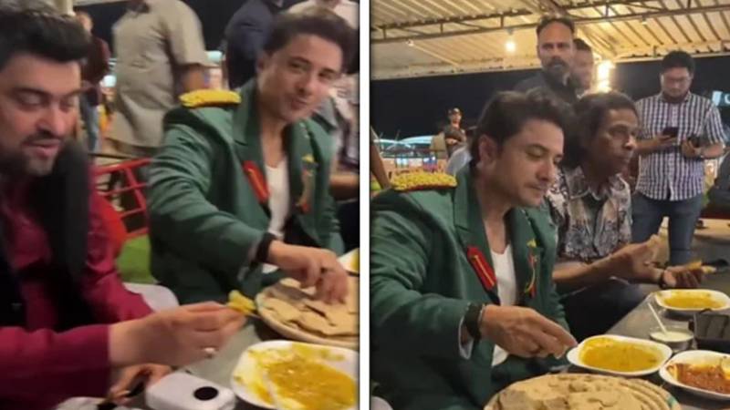 گورنر سندھ اور علی ظفر کا ڈھابے پر دال روٹی سے لطف اندوز ہونا وائرل 