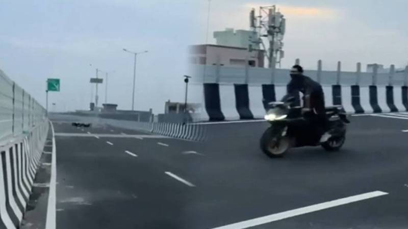 ایکسپریس وے پر بائیکرز کی آمنے سامنے ٹکر، ہولناک ویڈیو وائرل