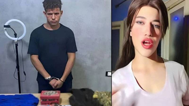 مصر میں جعلی ٹک ٹاک انفلوئنسر کی حقیقت بے نقاب، خاتون دراصل نوجوان لڑکا نکلا