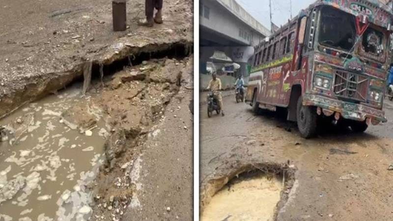 کراچی میں ادھورے ترقیاتی کام بارش کے بعد شہریوں کے لیے مشکلات کا باعث