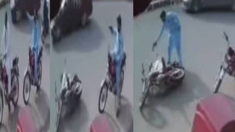 برکی: فائرنگ سے شہری قتل، موٹر سائیکل سوار ملزم کی سی سی ٹی وی فوٹیج منظر عام پر