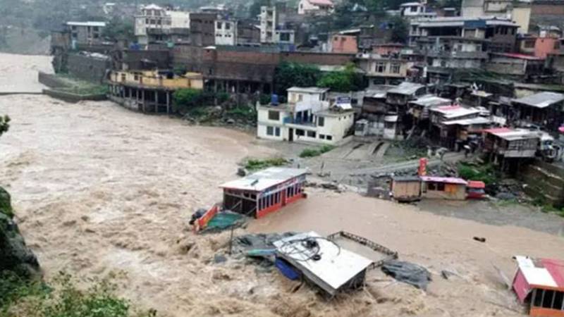 خیبر پختونخوا: صوابی اور بونیر میں سیلاب و لینڈ سلائیڈنگ سے تباہی، درجنوں جاں بحق