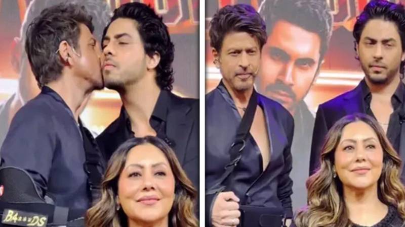 بالی ووڈ کنگ خان شاہ رخ خان اپنے بیٹے آریان خان کے ڈائریکٹوریل ڈیبیو پر جذباتی