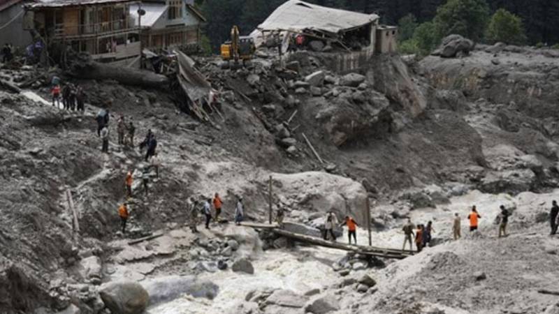 مقبوضہ کشمیر میں کلاؤڈ برسٹ سے تباہی، 11 افراد جاں بحق