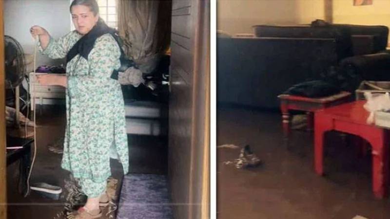 گلوکارہ و اداکارہ عارفہ صدیقی کا گھر سیلابی پانی سے متاثر