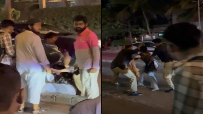 کراچی: ڈیفنس میں خاتون سے بدسلوکی کی ویڈیو وائرل، پولیس اہلکار معطل