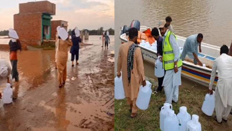 وزیراعلیٰ پنجاب مریم نواز کی ہدایت پر سیلاب متاثرین تک صاف پانی کی بڑے پیمانے پر فراہمی جاری