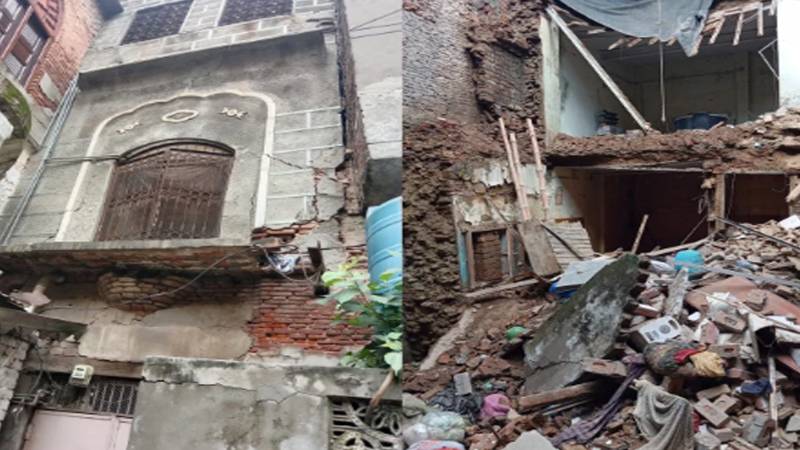 لاہور: شدید بارشوں سے اندرون شہر پانچ مکانات منہدم