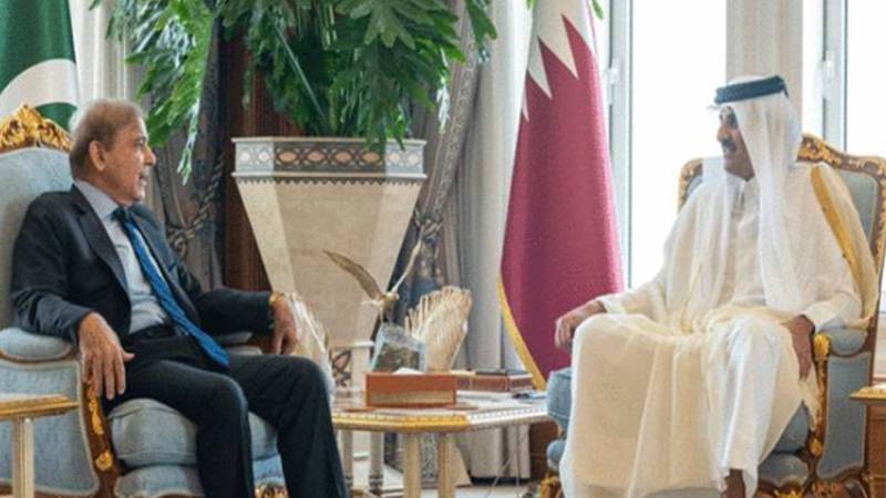 شہباز شریف اور امیر قطر کی ملاقات، اسرائیلی حملوں کے خلاف پاکستان کی مکمل حمایت اور یکجہتی کا اعادہ