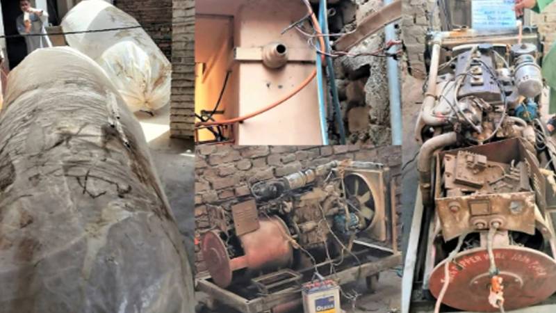 شکارپور: گیس چوری کرنے والا گروہ گرفتار، غیر قانونی بجلی بنانے کا انکشاف